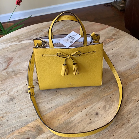 KATE SPADE Small Hayes Satchel - Sunflower color - Picture 4 of 9